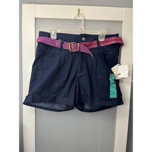 M_Size 15 Southpole Lowrise pleated shorts Dark Wash